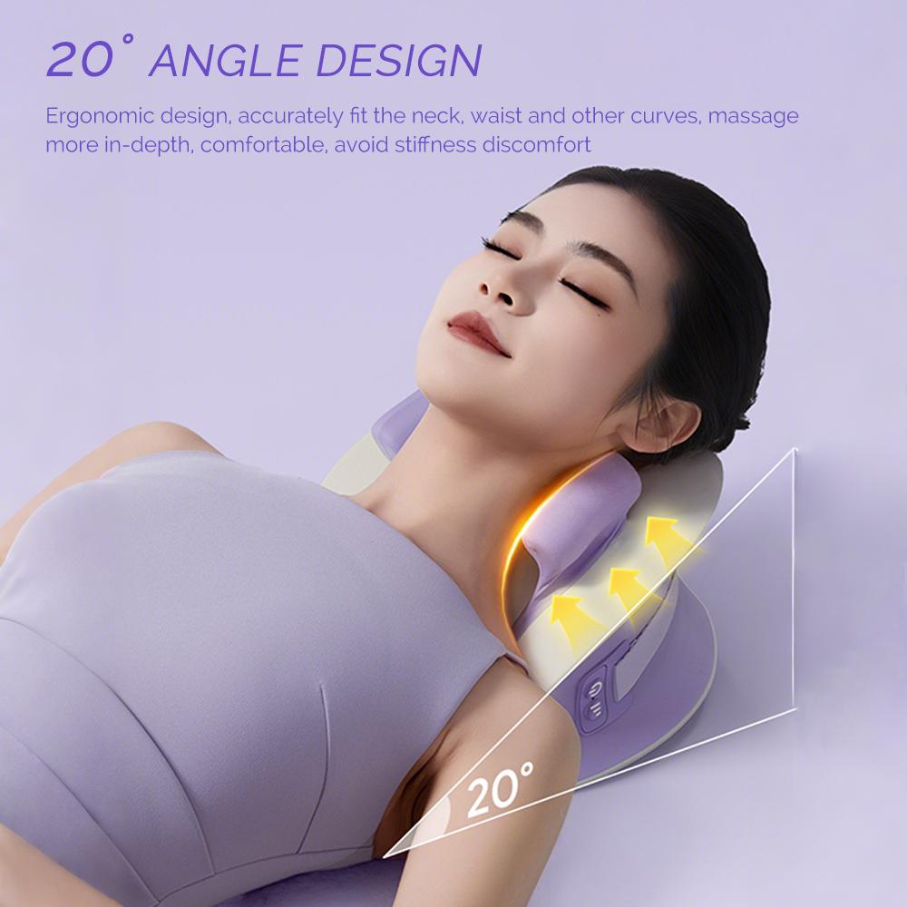Foreverlily Electric Neck And Shoulder Massage Pillow Neck Cervical Back Waist Kneading Massager Cushion Trapezius masajeador
