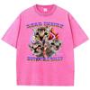 Cute Dead Inside But Still Silly Cat T Shirt Vintage Washed 100% Cotton T-Shirt Graphic Tee Casual Streetwear Spring Summer