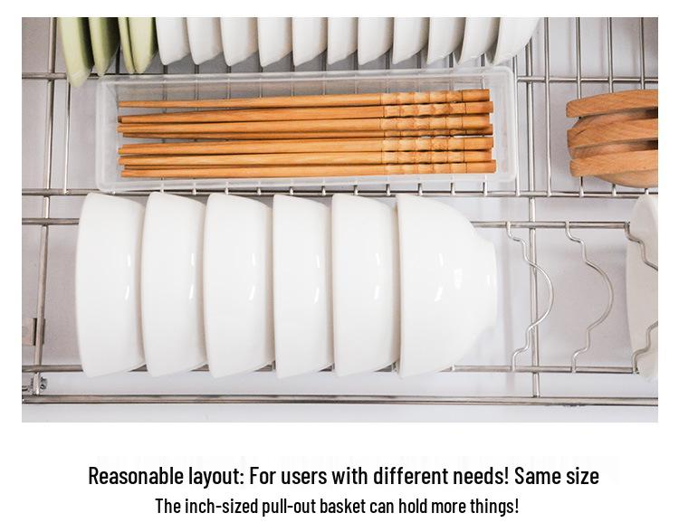 Shane Dvouvrstvý výsuvný košový zásuvkový regál pro kuchyňské skříňky