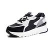 Daddy shoes women's spring 2025 new casual sports single shoes women's platform height increase running breathable leather women's shoes