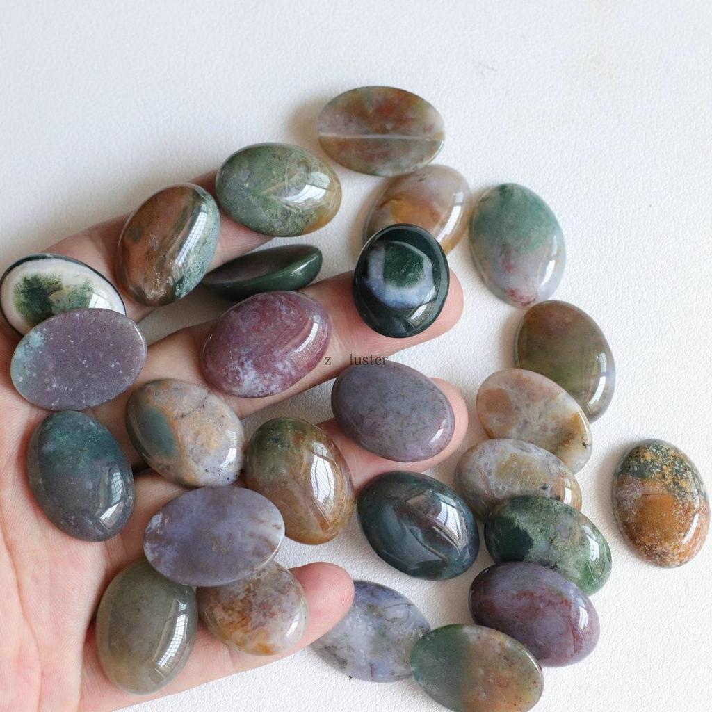 18x25mm Oval Yellow Topaz Agate Egg-Shaped Necklace Ring Jewelry Accessory