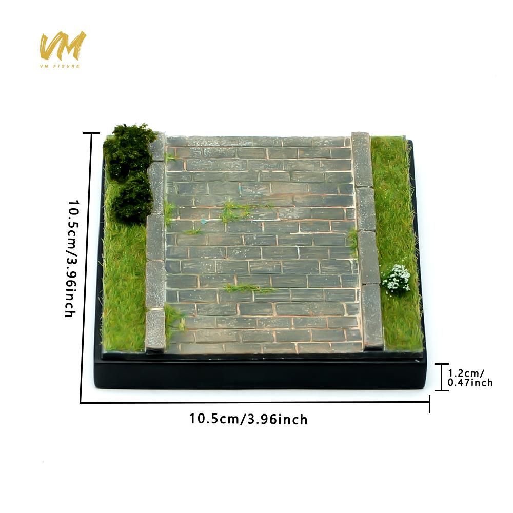DIY Multifunctional Handmade Scene Platform Model Diorama Base Square Ground Scene for 1:64 1:24 1:43 1:18 Figures Display