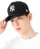New Era 940 DF CTN New York Yankees Baseball Cap 12018973 White Free Size (Unisex) Black/Snow (Japan)