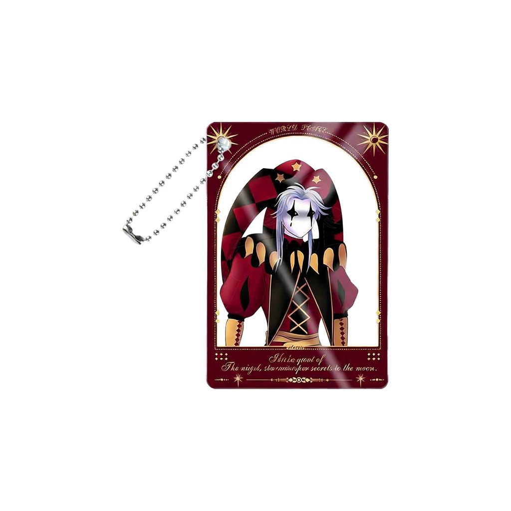 Carnival- Acrylic Transparent Card Pendant - Ita Bag Charm & Photo Prop Accessory (with Bead Chain)