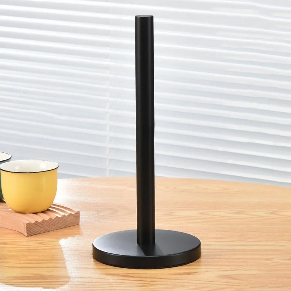 Stainless Steel Stand Paper Towel Holder with Weighted Base Kitchen Roll Holder Paper Towelholder for Kitchen and Bathroom