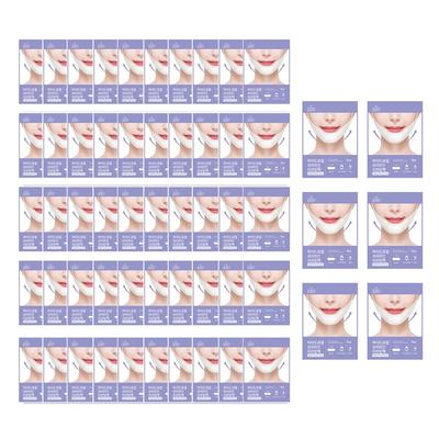 Loroskini Hydrogel Chin V V-line Lifting Line Pack 1 Sheet Mask Patch 1 Pack a Day Nasolabial Fold Neck Other Patches, 56 Pieces