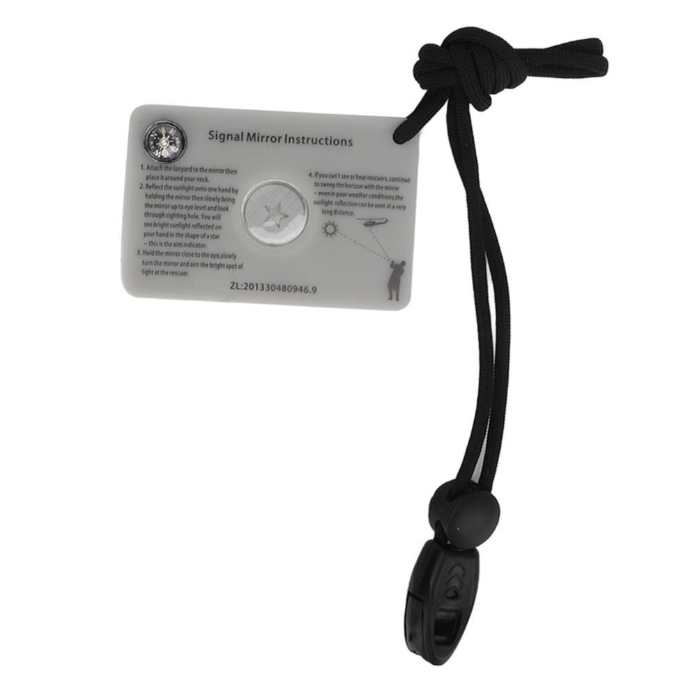 

Прочное сигнальное зеркало для выживания Легкое спасательное сигнальное зеркало Светоотражающее зеркало Для кемпинга на открытом воздухе Signal Mirror