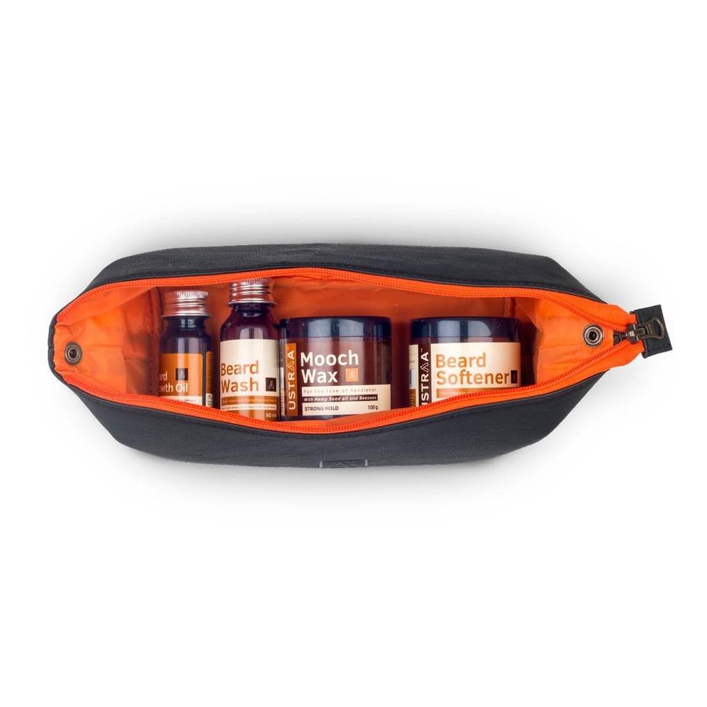 Zestaw do pielęgnacji brody z bezpłatną torbą podróżną, Ustraa