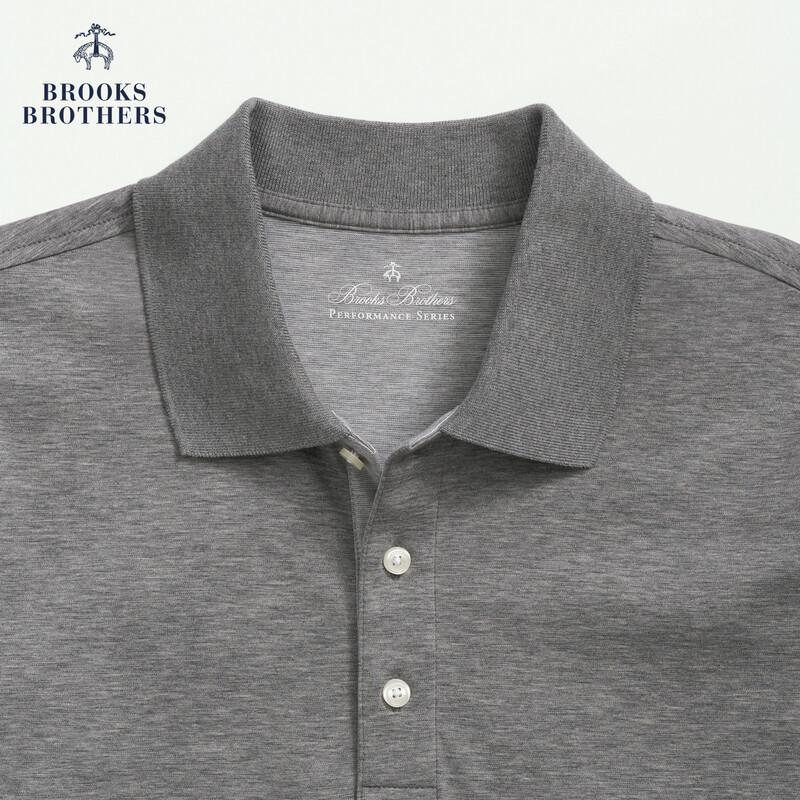 Мужская футболка-поло в клетку «гусиная лапка» из шерсти ягненка Brooks Brothers M
