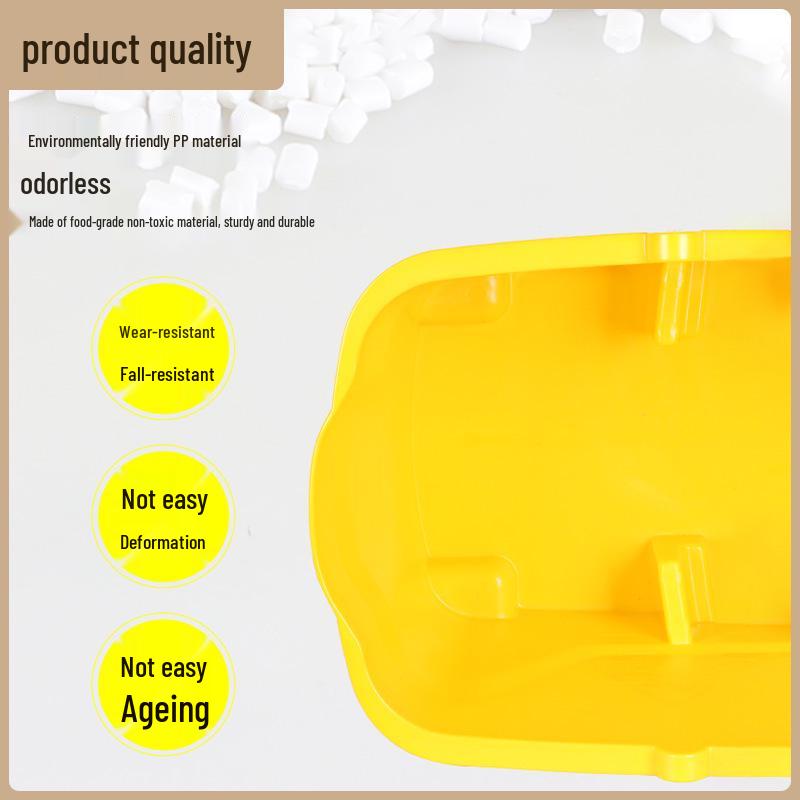White Cloud Thickened Hands-Free Mop Bucket with Squeeze Water Extractor