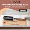 Handcrafted in Germany since 1869 Round Hair Brush Shaped boar bristle round hair professional hair brush for and made of sustainable beech wood -