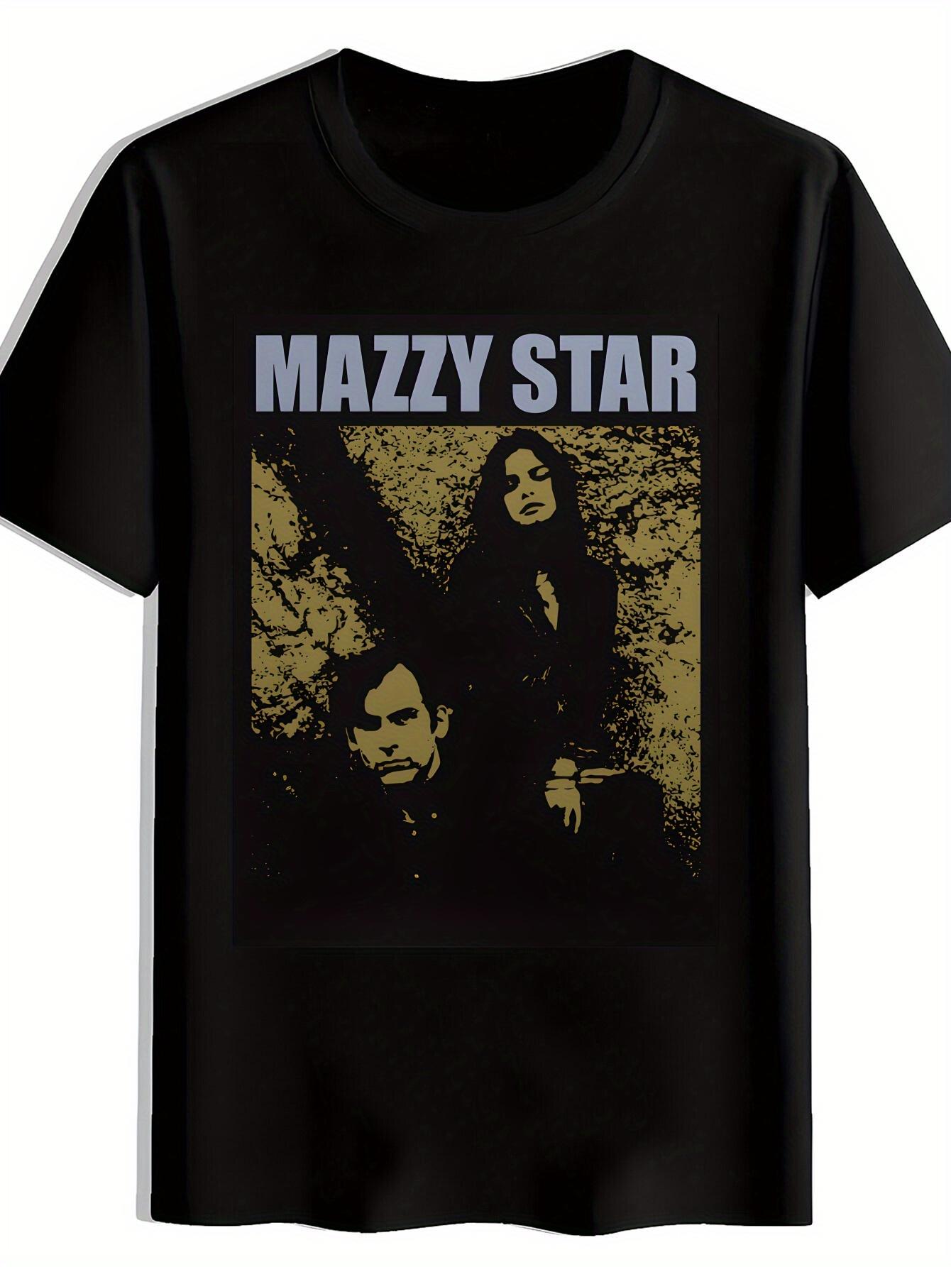 

Vintage Rock Band Graphic T-shirt - Black Short Sleeve Round Neck Summer Tee with Retro Music Print XXXXL