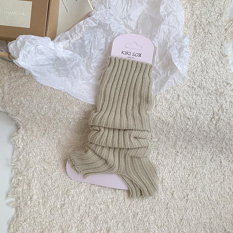 Jambiere de damă Y2K, tricotate larg, până la jumătatea gambei, pentru toamnă și iarnă