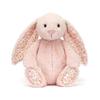 Peluche JC Bonnie Lapin avec Oreilles Florales Poupée en Peluche Kawaii Coussin de Canapé Doux Cadeau d'Anniversaire pour Enfants Décoration de Chambre