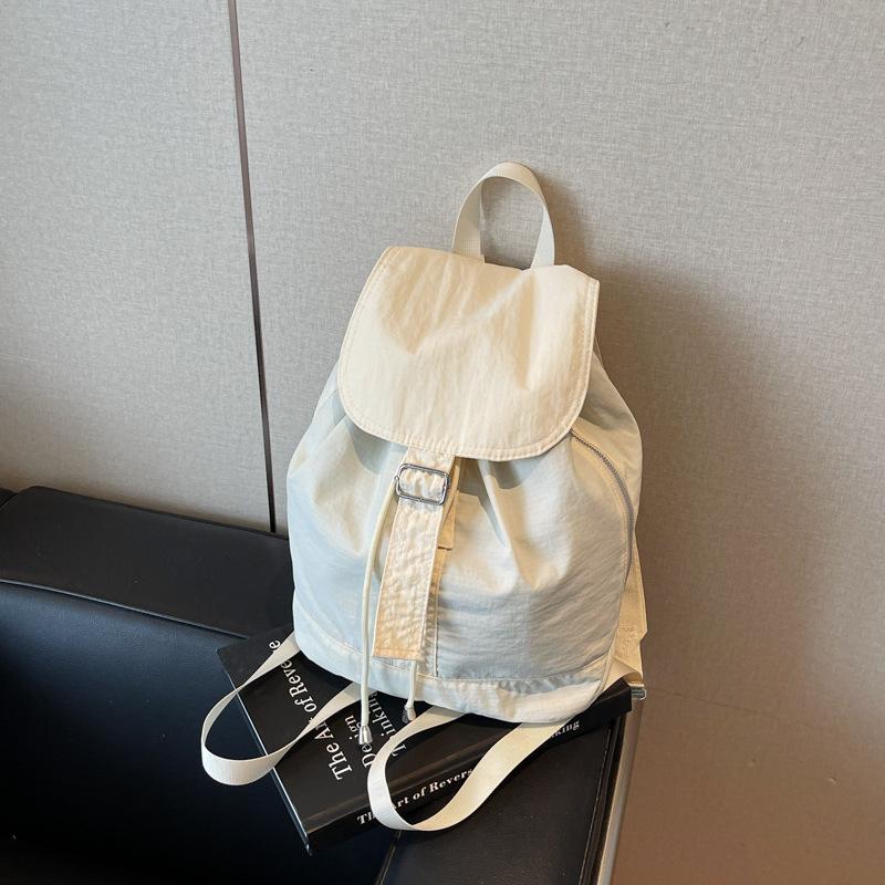 Casual Lightweight Cloth Bag Women's New Simple and Versatile Backpack Large-capacity Outdoor Sports Backpack