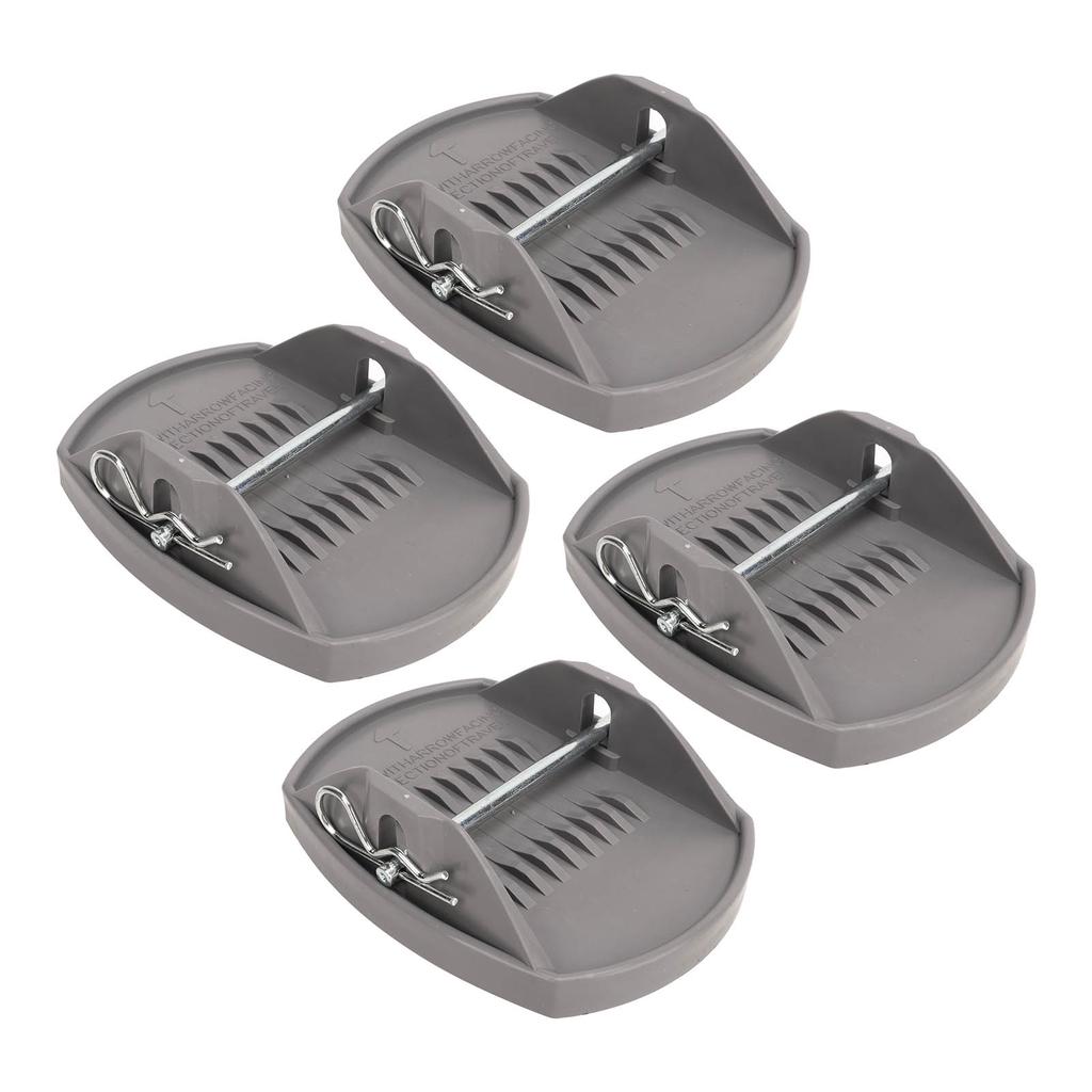 4PCS Caravan Jack Pads Load Dispersion Rust Proof High Strength Heavy Duty Jack Lifting Pad Adapter 
