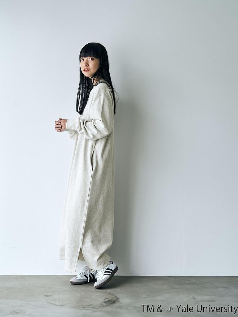 Cohen YALE Custom Logo Print Half-Zip Dress, 76756460370, 1100 LT.GRAY (11), FREE