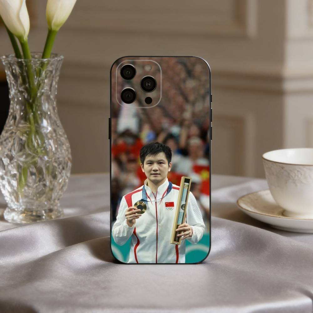 Dedicated Fan Zhendong Sport Phone Case For iPhone 17,16,15,14,13,12,11 Plus,Pro Max,XS,Soft Silicone Black Cover