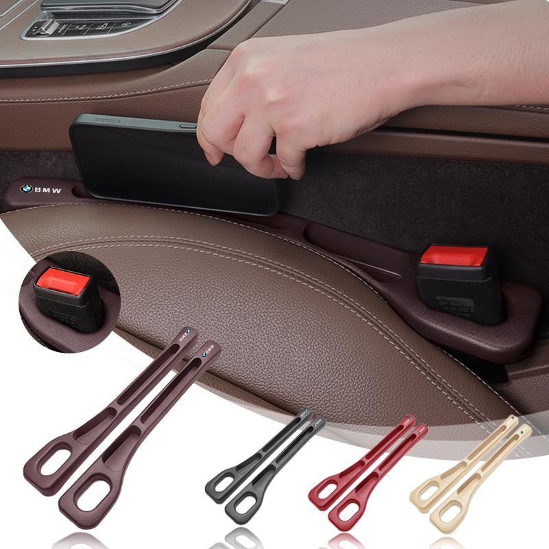 2PC Car Seat Gap Filler Organizer Waterproof Anti-leak Stopper Strip For BMW 1 2 3 4 5 7 Series X1 X3 X4 X5 X6 X7 F10 F20 F30 RD5