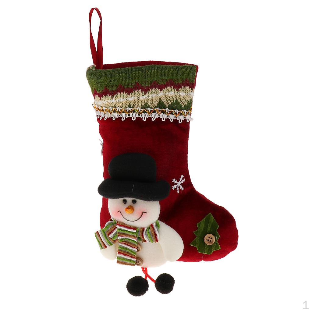 

Snowman Pattern Christmas Stocking Sock Xmas Holiday Decoration