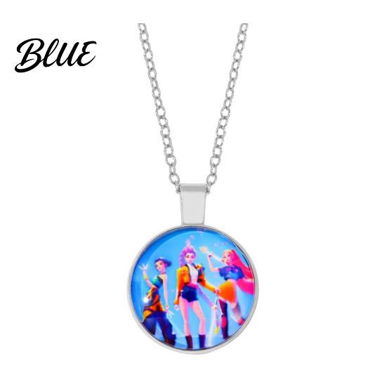 Heart Necklace Korea Pop Pendant Anime Movie Hunters Design Jewelry