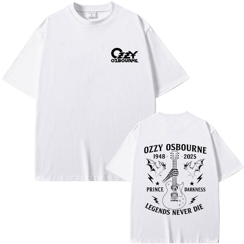 Heavy Metal Rock Band Black Sabbath Ozzy Osbourne Legends Never Die Merch T Shirts Men Women Fashion Vintage Oversized Tshirt