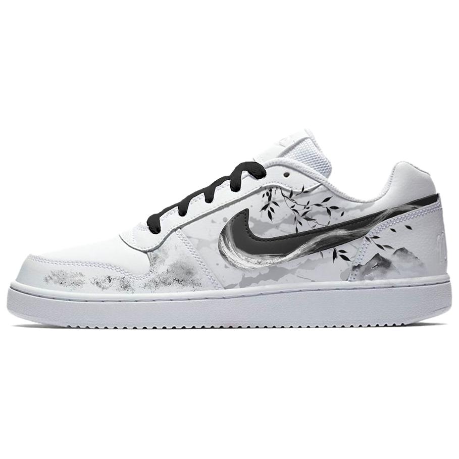 

Nike EBERNON Low top Skateboard Shoes Unisex White AQ1775-100(Team2149-) 40