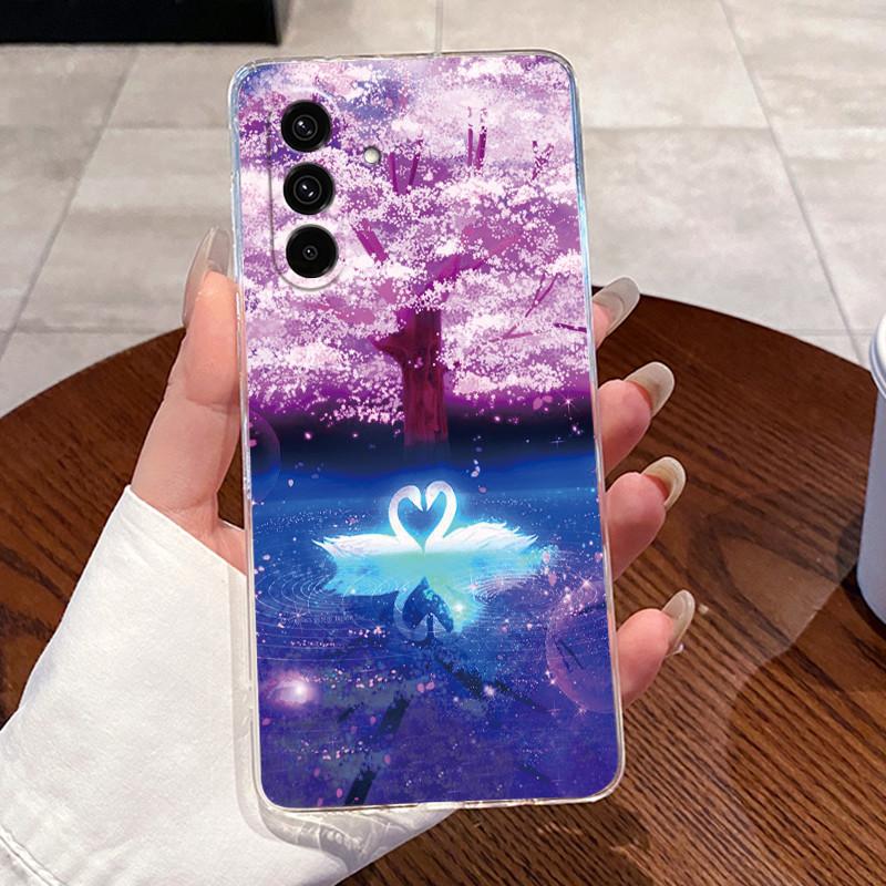 Casing For Samsung Galaxy A57 5G Clear Silicone Jelly Soft TPU Back Cover For Samsung A37 5G Cute Rabbit Cat Dinasaur Phone Case
