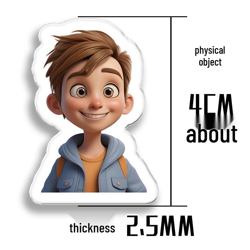 Naruto Anime Acrylic Keychain Doll Pendant