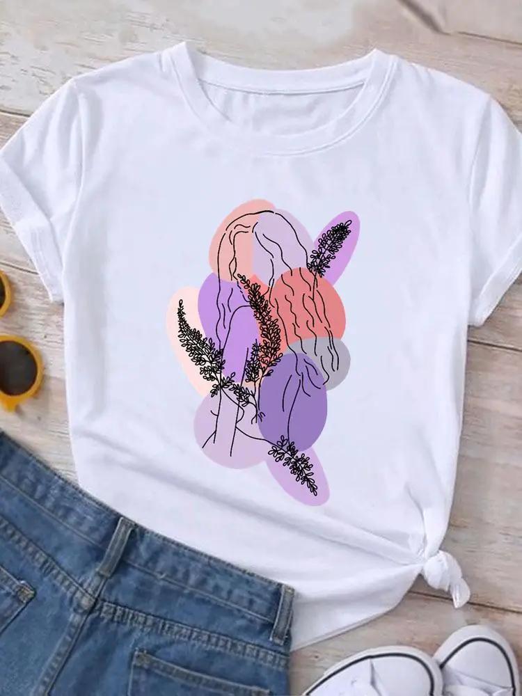 Graphic T Shirt Sunflower Butterfly Cute Summer Casual Clothing Short Sleeve Women Print Fashion Clothes Tee Tshirt Female Top