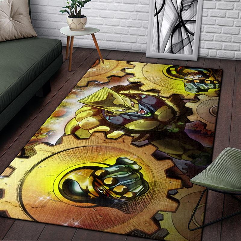 Jojo Anime piękny obraz dywan do salonu duży dywanik czarny miękki dywan maty do dekoracji domu dywaniki Boho piknik