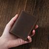 Durable Genuine Leather Card Holder Thin Portable Business Card Case Multi Card Slot Card Wallet Women