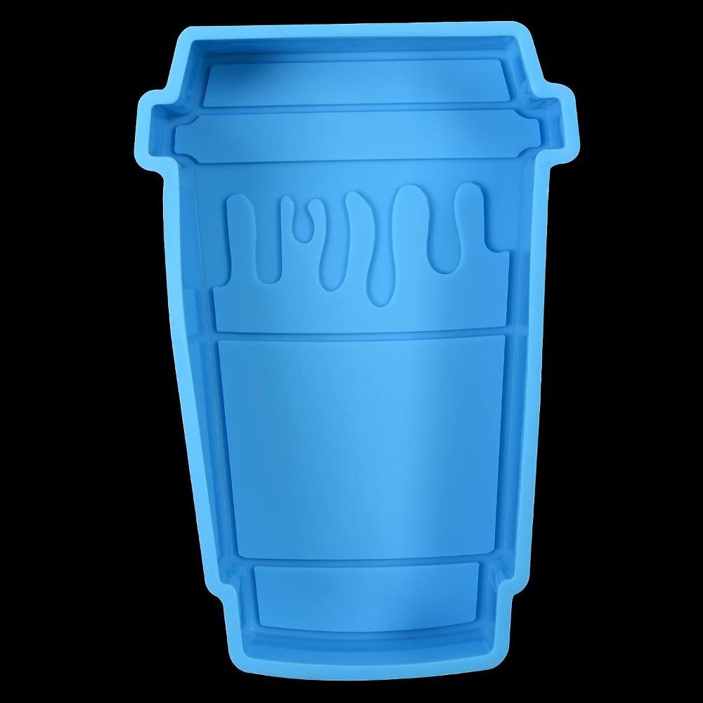 

Blue Coffee Cup Silicone Mold Soap Aroma Beads Gift