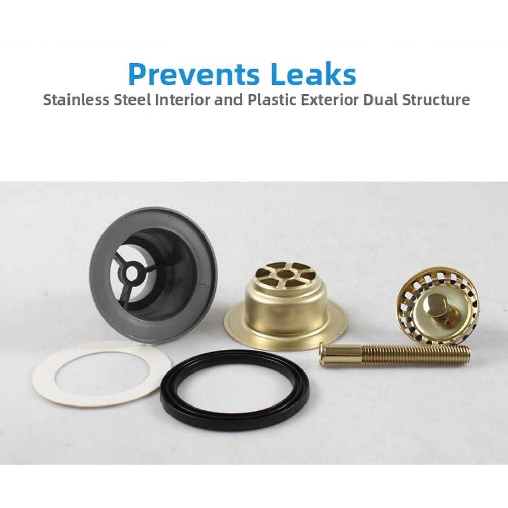 

Kitchen Sink Drain Gold 85mm Strainer For Home 304 Stainless Steel Basket With Water Seal Rust Resistant Drainer China Mainland