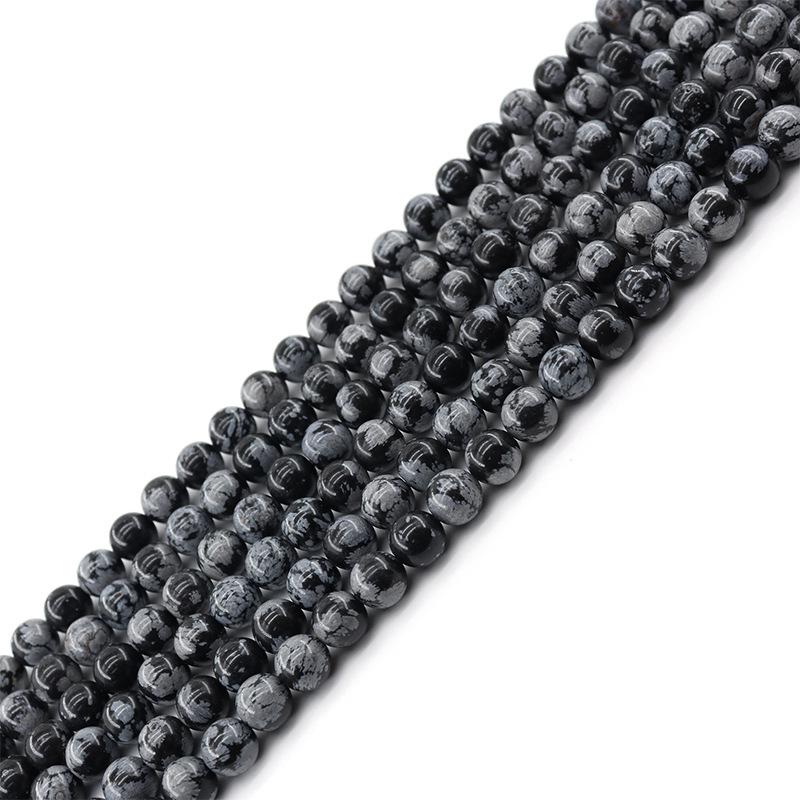 Natural Snowflake Stone Beads for DIY Jewelry Accessories
