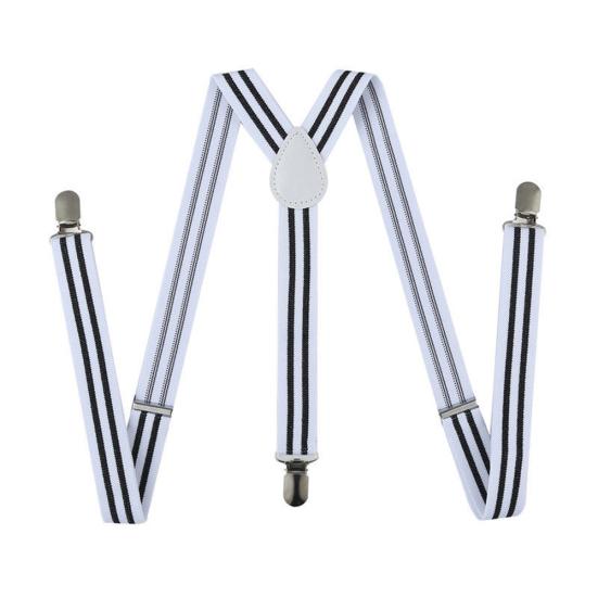 Elastic Y-Shape Braces Men's Women's Solid Color/Stripe Adjustable Suspenders