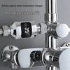 Luxury Anti-Scald Shower Head with Digital Thermometer for Safe Bathing