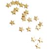 Silver Pentagram Spacer Beads, Smooth 6mm Star Beads, Jewelry DIY Handmade Materials