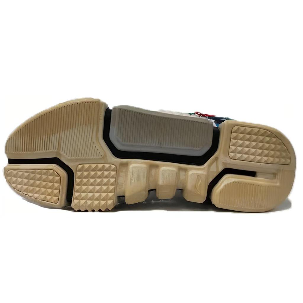 Li Ning Sfs Sample For Sale Fashion Trend Slip Resistant Abrasion Resistant Mid top Vintage Basketball Shoes Women's AGBQ066-2