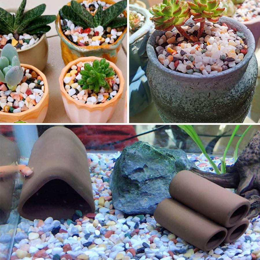 300g 0.2-0.5mm Natural Color Fish Tank Bottom Sand Fish Tank Flowerpot Landscape Stone Aquariums Horticultural Decorative Gravel