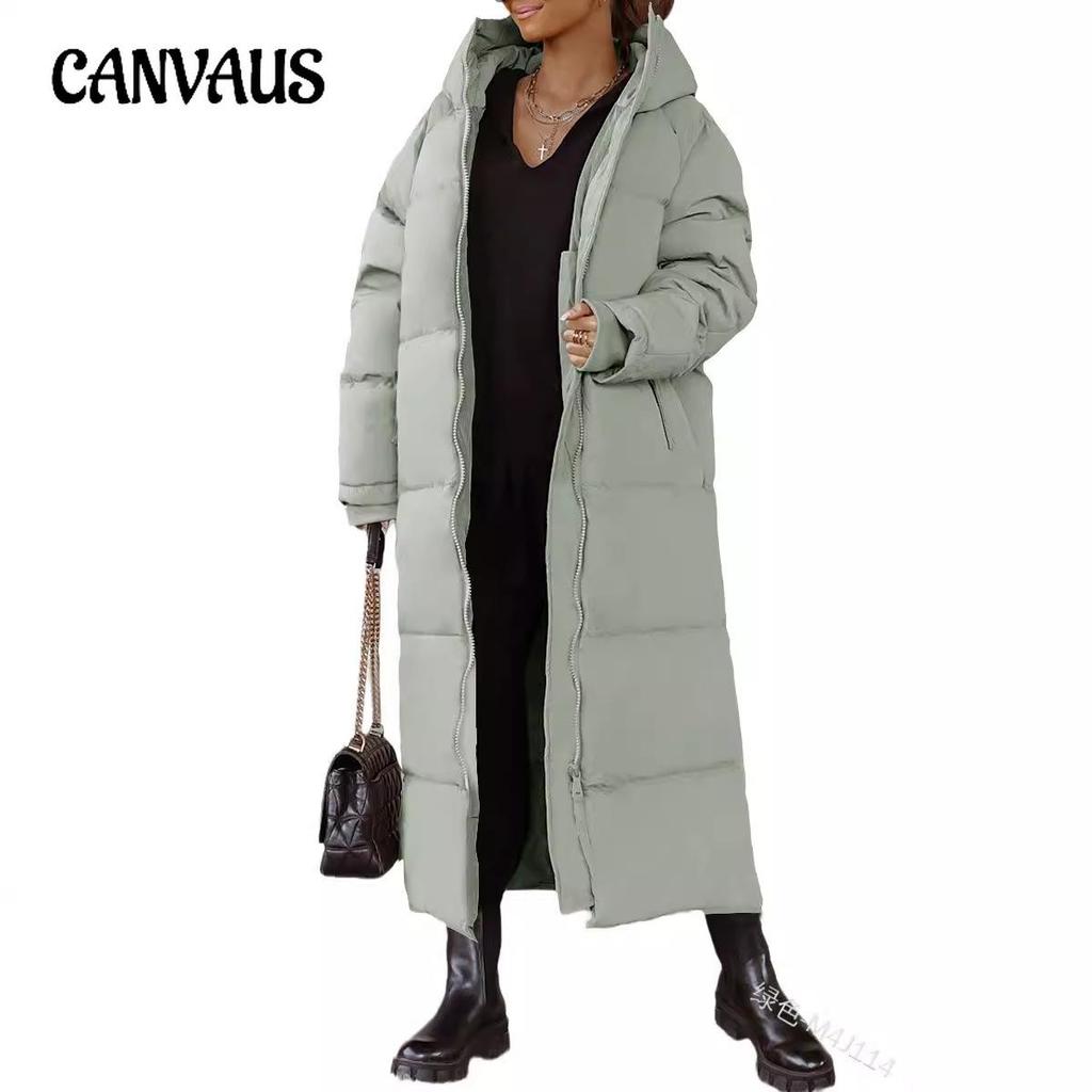 Zimní jednobarevná bavlněná bunda s dlouhým rukávem, s kapucí, dámská bunda, dlouhé bavlněné oblečení