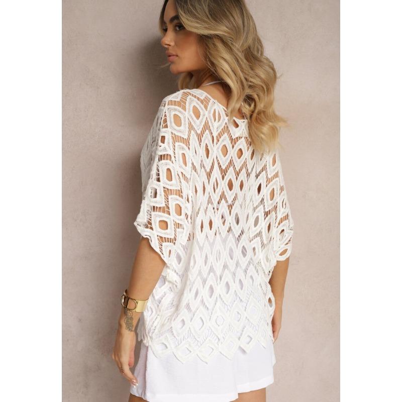 DIMANAF 2025 New Short T-Shirt Women Knitting O-Neck Hollow Summer Style Basic Tops Tees Loose Clothing