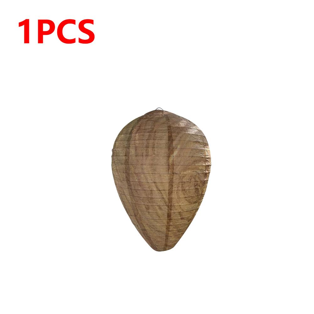 1-10 Stück Hängende Wespenhorst-Attrappe Fliegenfänger Papierwespen-Attrappe Bienen-Attrappe Abschreckung für Außenbereich Garten Insektenschutzfallen