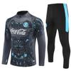 Halbzip Bestickter Fußball Trainingsanzug Set Arsenal Barcelona Real Madrid Camouflage Fußballanzug