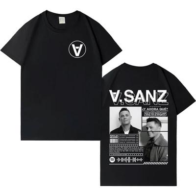 Singer Alejandro Sanz Harajuku Cotton Gothic Short Sleeve Tshrit Mens Women Oversized Casual High Street Hot Sale T Shrit Unisex