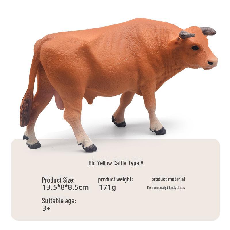 Creative Farm Cow Educational Toy - Small Animal Model for Children