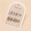 Verlaufende Bernstein-Goldfolie Abnehmbare Nagelsticker - Herbst/Winter-Kollektion