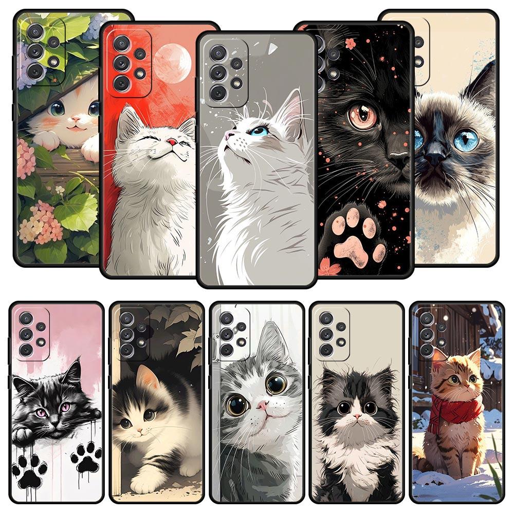 Daily Life of Cats Phone Case For Samsung Galaxy A17 A07 A55 A35 A25 A15 A05s A33 5G A31 A23 A21s A13 A41 A73 A53 A51 A71 Cover