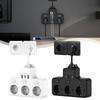 Power Strip 3-Way Cord Socket Multiple Socket Travel  Max 4000W Outlets Charging Ports EU -Plug Wall Power Strip