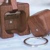 Solid Wood Keychain Pendant Magnetic Backpack Ornament Home-out Key Chain Portable Bag Pendant For Kids Teens Adults Wallets
